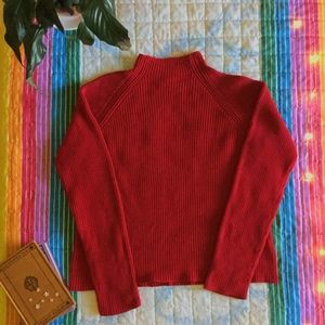 🍓 red vintage Jones Wear cotton sweater 🍓